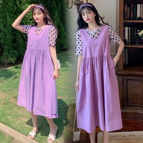 6832# Maternity Clothes Stylish Sweety 2Pcs Maternity Dress Set Clothes for Pregnant Women Slimming Pregnant Women Suit