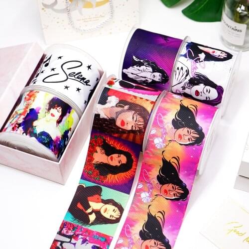 DIY Selena Printed Grosgrain Ribbon For Craft Supplies Sewing Accessories 5 Yards. 20472