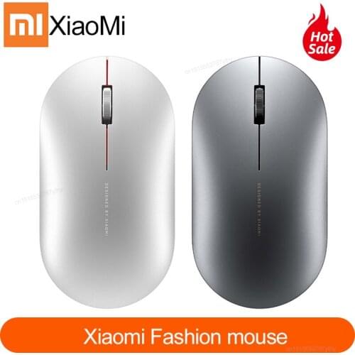 Newest Xiaomi Bluetooth mouse fashion Wireless Mouse Game Mouses 1000dpi2.4GHz WiFi link Optical Mouse Mini Metal Portable Mouse