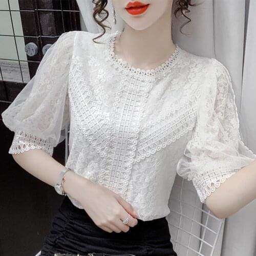 Blouse Women White Tops and Blouses Fashion O-neck Solid Print Casual Long Sleeve Office Lady Work Shirts Female Slim Blusas