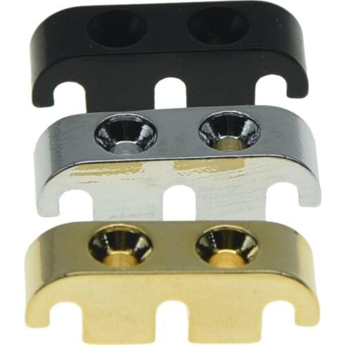 KAISH Bass Guitar String Tree Bass String Retainer with Mouting Screws Chrome/Black/Gold