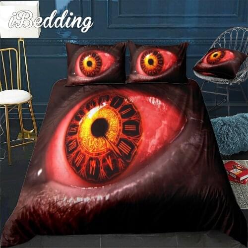 Blood and Eyes Bedding Set King Queen Size Duvet Cover Creative Black Bed Comforter Cover Set Home Decor Bedclothes Dropshipping