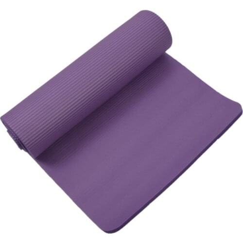 Yoga Mat 15mm Thick Exercise Fitness Physio Pilates Workout Mat Non Slip Colour:Purple