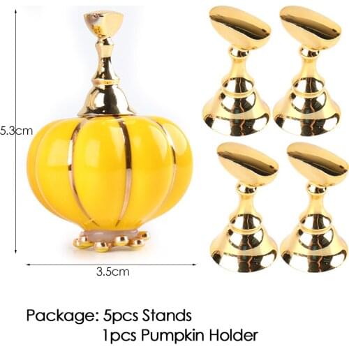 1Pc Pumpkin Nail Tip Stand Holder Magnetic Display Holders Magnetic Nail Holder Practice Nails Showing Shelf Manicure Tools