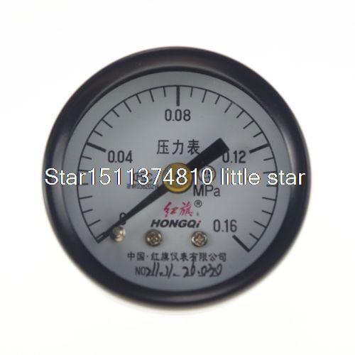 0-0.16Mpa Water Oil Hydraulic Air Pressure Gauge Universal Gauge M10*1 40mm Dia
