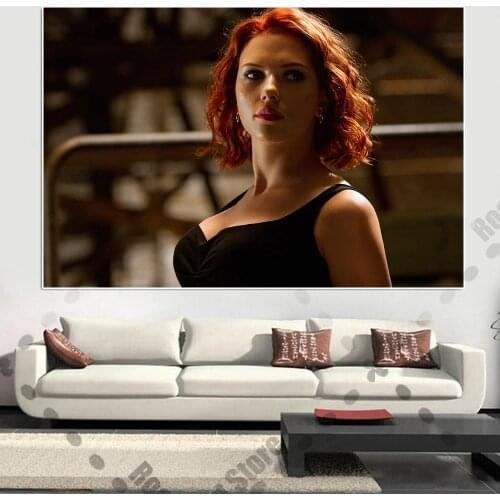 Marvel Superhero Black Widow Movie Poster Avengers Sexy Girl Canvas Painting Wall Art Picture Living Room Home Decor Cuadros