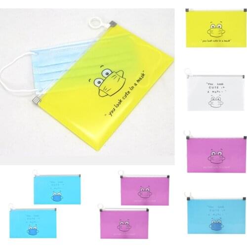 Fashion Face Mask Storage Bag Portable Facemask Holder Face Mask Organizer Box Case Save Mask Cover Packaging Bag