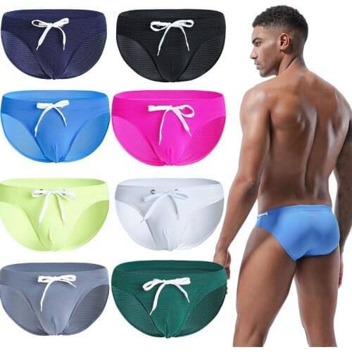 Mens Swim Briefs Sexy Bikini Underwear Swimwear Swimsuit Beachwear Beach Shorts Comfortable