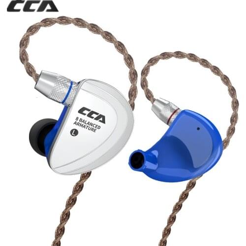 CCA C16 8BA the units in the ear earphone HIFI headset detachable earphone with separate 2PIN Cable c10 ZS10 ZST ZSN CA4 AS16