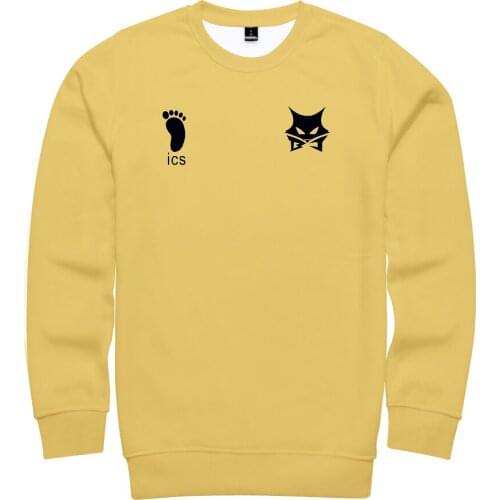 20 new volleyball youth black wolf team sweatshirt 3D printing sportswear men/women sweatshirt boys hot sale round neck fashion