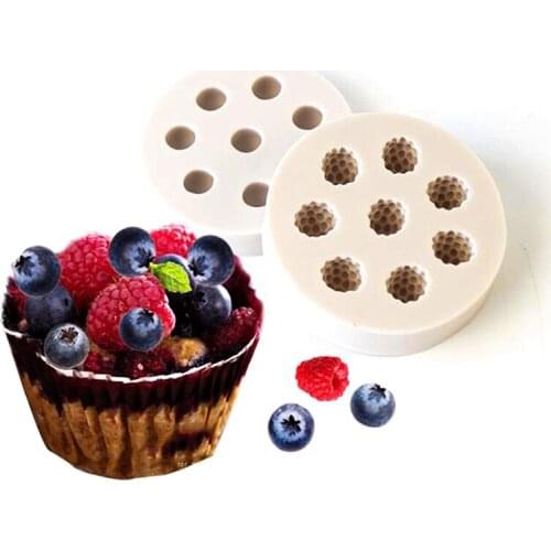 New Blueberry Shape Silicone Cake Mold Kitchen Baking Mold Craft Fondant Cake Decoration Tools Chocolate Pastry Tool 7.5*1.7cm