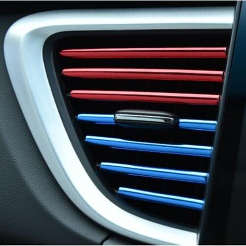 Car Interior Moulding Strips Air Vent Decoration Line For Toyota Camry Corolla RAV4 Yaris Highlander/Land Cruiser/PRADO Vios