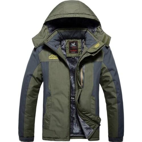 Size 6XL 7XL 8XL 9XL Winter Jacket Men Thick Windproof Waterproof Fleece Coat Mens Military Outwear Parka Plus Velvet Overcoat