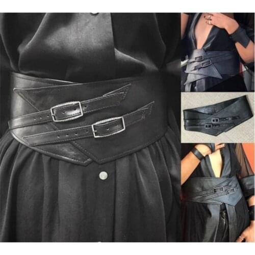 Belt Steampunk Medieval Wide PU Leather Rivet Waist Guard Gear Viking Samurai Knight Cosplay Larp Carnival Girdle For Men