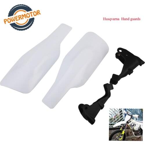 White Motorcycle Handguards Handle bar For Husqvarna FC250 FC350 FC450 TC125 TC250 2016 2017 TX300 FX350 FX450 2017 Hand Guards