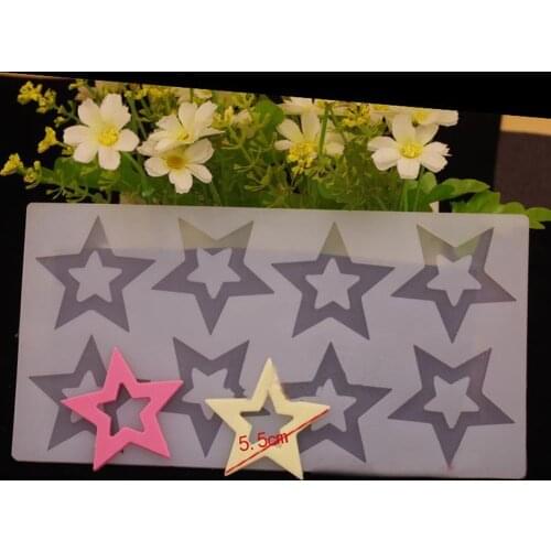 3D Star-Shape Silicone Mold Cupcake Silicone Mold Chocolate Mould DIY Fondant Cake Cookies Baking Stencil Cake Decorating Tools