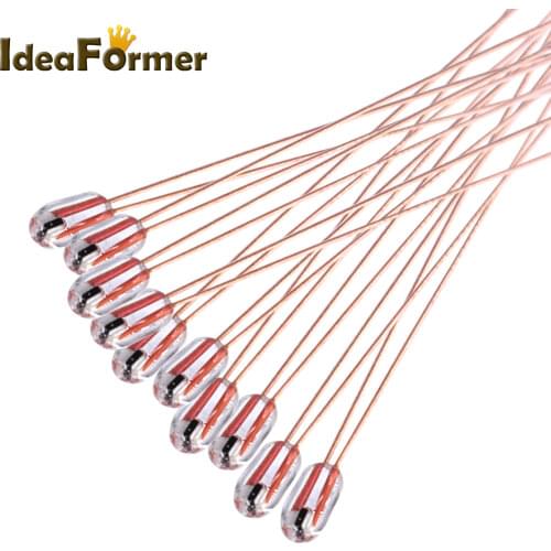 20Pcs/Lot 100K Ohm NTC 3950 Thermistor For 3D Printer Parts Reprap Mend Temperature Sensor Resistor Probe 3D Printer Accessories