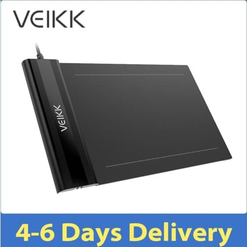 VEIKK S640 Graphic Tablets Drawing Board 6*4 inch Design Tablet 8192 Levels Pressure Passive Stylus Pen Tablets For Windows/Mac