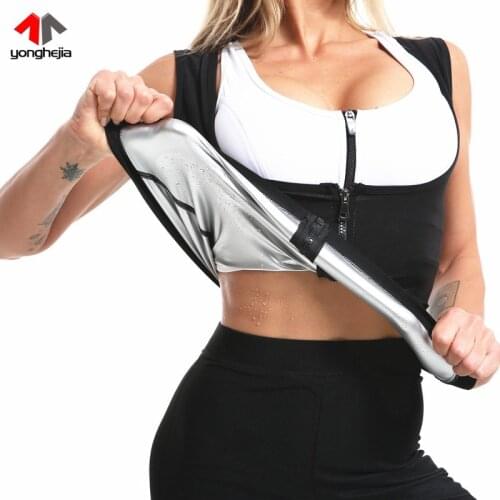 Womens Sauna Vest Body Shaper Tank Top Fajas Workout Fitness Plus Size Sports T-shirts Shirt Sauna Effect Hot Sweat Shapewear
