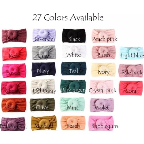 100 pcs/lot, Wholesale Round Knot Nylon Headwraps, Cable Knit Donut Nylon Turban Headbands, Kids Girls Hair Accessories