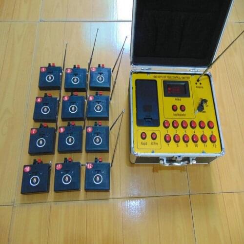 12 Cues fireworks 433MHZ Remote receiver stage electric wire waterproof BOX smart switch wedding equipment-wireless switch