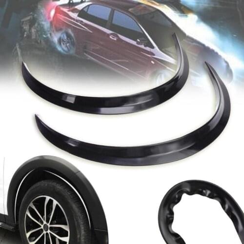 2Pcs Universal Car Fender Flares Arch Wheel Eyebrow Protector/mudguard Sticker Extension Wide Arch Protector Stripe Tyre Outline