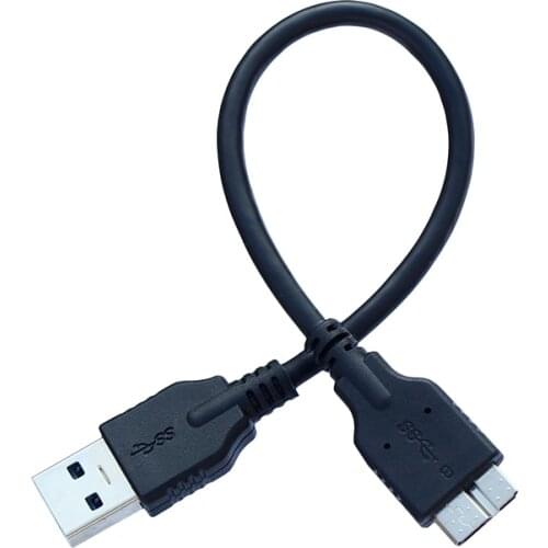20cm Micro B USB 3.0 Data Sync Charging Short Cable for USB3.0 hard disk