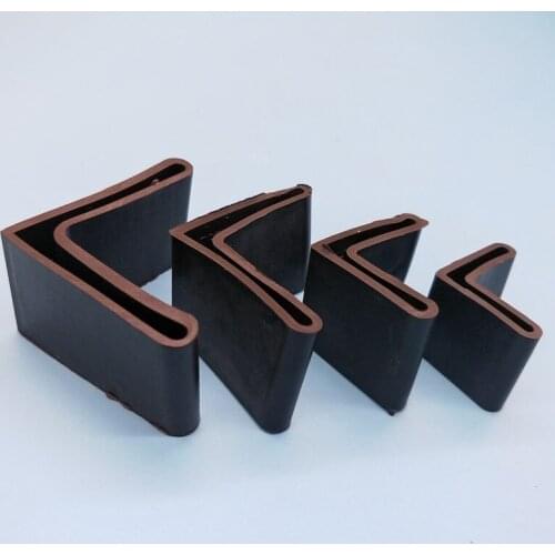 4pcs Rubber triangle iron foot cover pad Storage shelf feet floor Protecter Anti Scratch Furniture Table Chair Leg end cap Socks