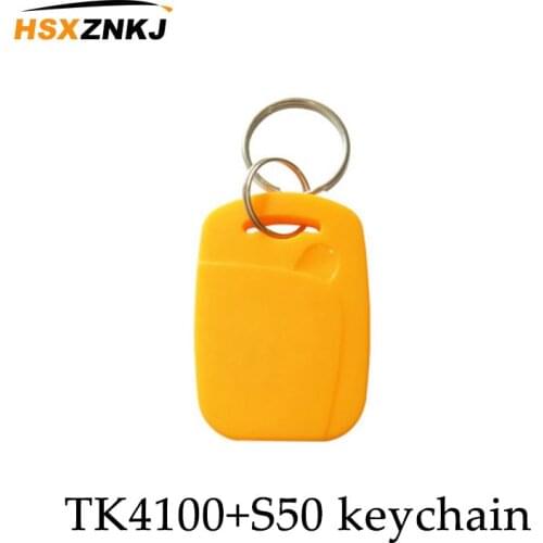 5pcs Ic/id Dual Chip Composite Keyfobs NFC Keychain RFID Read Only Tag 125khz Tk4100key +13.56mhz S50 Access Control Card