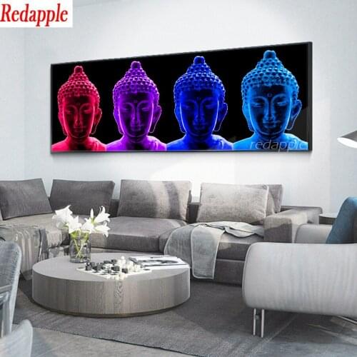 5D DIY Diamond Painting Modern Abstract Buddhism Painting buddha Diamond Mosaic Diamond Embroidery Sale Full Square large Decor