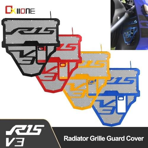 For Yamaha YZF R15 V3 Motorcycle Aluminum Radiator Grille Guard Cover Protector YZF R15 V3 2018 2019 2020 2021 Accessories