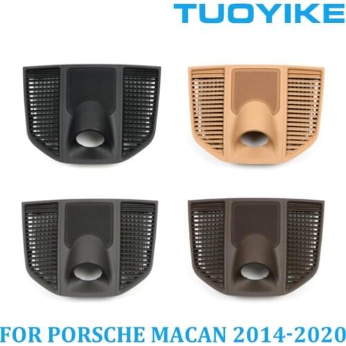 Car Dashboard Center Clock Stopwatch Compass Time Electronic Meter Chrono Cover Panel Plate Kit For Porsche Macan 2014-2021