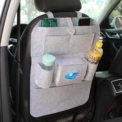 Car Organizer Universal Auto Seat Back Storage Bag Interior accessories for Cadillac XTS SRX ATS CTS/Renault Koleos Fluenec