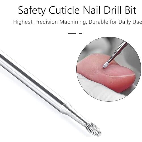 Safety Nail Drill Bits Tungsten Carbide Drill Bit Cuticle Remover 3/32" For Electric Nail File Machine