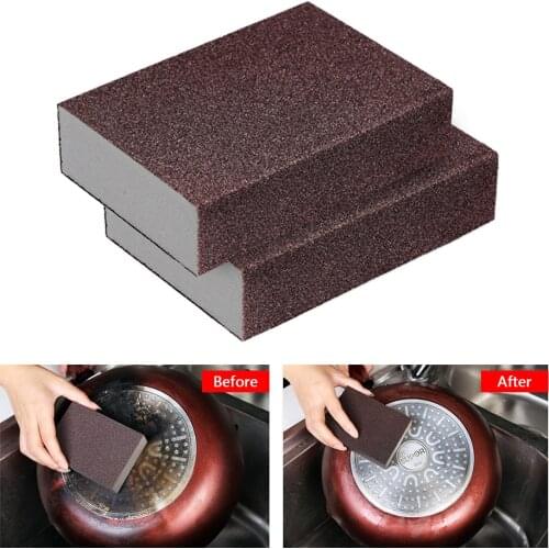 2PC/set Sponge Magic Eraser for Removing Rust Cleaning Cotton Kitchen Gadgets Accessories Descaling Clean Rub Pot Kitchen Tools