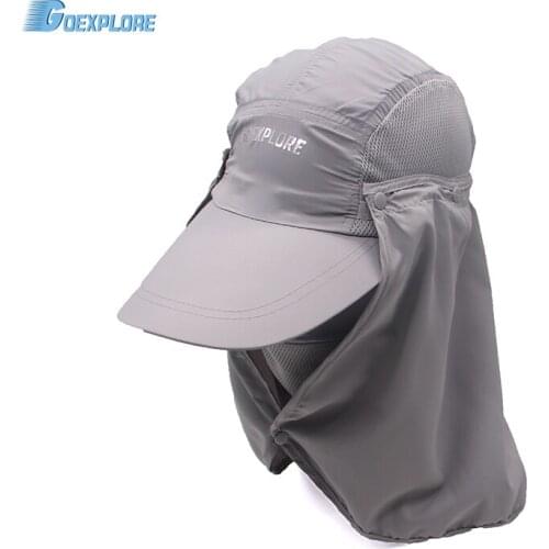 Outdoor Hiking Caps 360 degree summer sunscreen protection Caps Fishing Bucket Hat For Travel Mountain Climbing Hat for men
