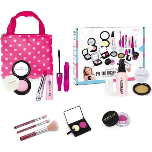 11pcs Girls Pretend Play Makeup Kits Simulation Toys Children Cosmetics Set Beauty Safety Educational Toy For Kids Makeup
