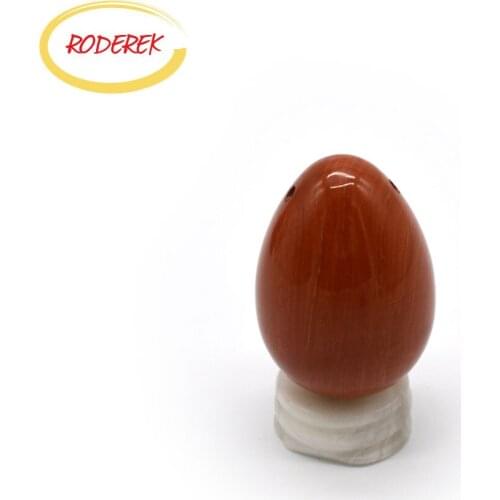 Drilled Jade Egg Natural Jade Yoni Egg Exercise Pelvic Floor Massage Vaginal Therapy Massage Tools For Body