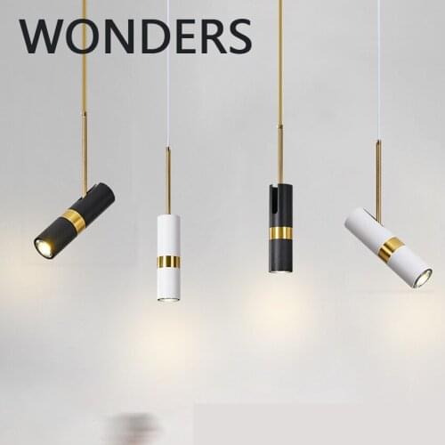 Nordic Modern Bedroom Bedside single head long line LED pendant light Minimalist restaurant livingroom bar pendant lamp a lustre