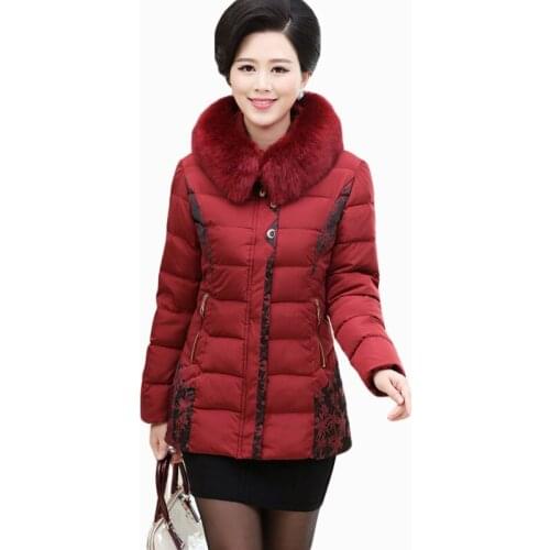 2017 NEW HOT SALE WOMEN WINTER JACKER THICKEN LARGR FUR COLLAR HOODED WARM SLIM FEMALE PARKAS COTTON WADDED COAT ZL696