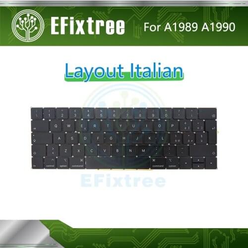 Full New Original A1989 Keyboard Italian For Macbook Pro 13'' 15'' A1990 Keyboard Layout EMC 3124 EMC 3215 Mid 2018 Year