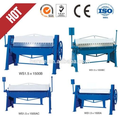 Professional manufacturer high quality sheet manual bending machine