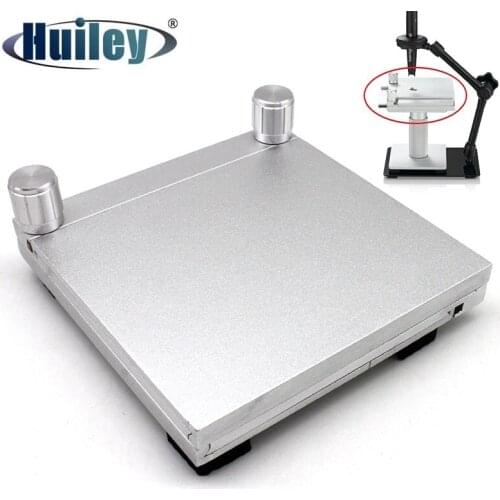 Adjustable Digital Microscope Holder Stereo Microscope Stage Precision Objective Slide Two-way Route Table 40 mm XY Plate