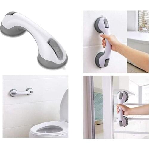 Shower Handle With Strong Sucker Hand Grip Handrail Grab Shower Bars For Bedroom Bath Room To Keep Balance Bathroom Accessories