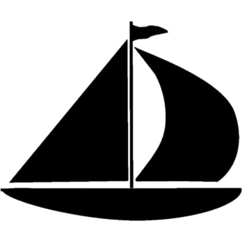 Fun Sailboat Pictures and Texts High-quality Car Stickers PVC Personality Fashion Car Windows Beautiful Decals Decoration