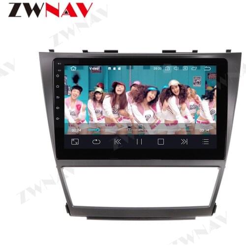 ZWNAV Android 10.0 Car DVD GPS Navigation Player Deckless Car Stereo for Toyota Camry 2007-2011 Radio Headunit