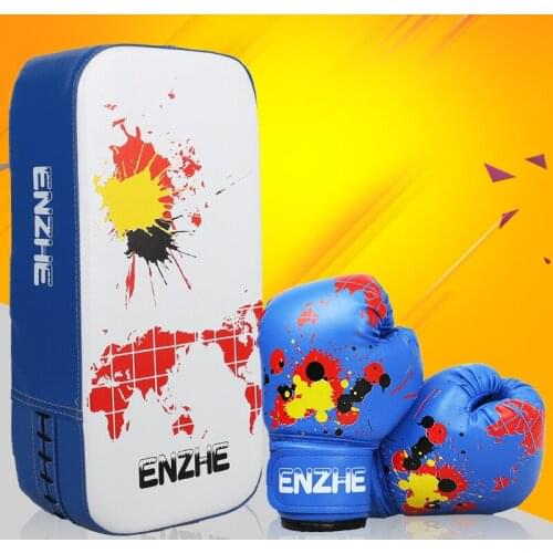1 pc Sanda Foot Target 1 pair Child Kids Punching Bag Gift Carton Boxing gloves taekwondo Kick boxing Hand Feet Square Target
