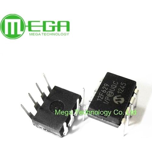 10pcs PIC12F629-I/P PIC12F629 12F629 DIP-8 FLASH-Based 8-Bit CMOS Microcontrollers
