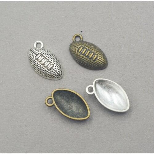 20pcs wholesale charms American football charms 17*10mm