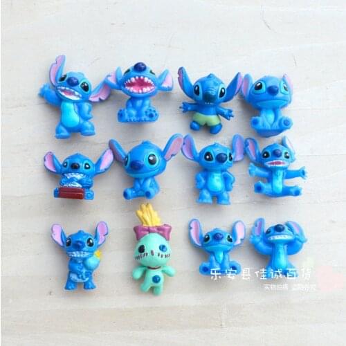 36piece 2cm Lilo and Stitch the cute stitch and Scrump microlandschaft figures toys Lovely Stitch model collection toys
